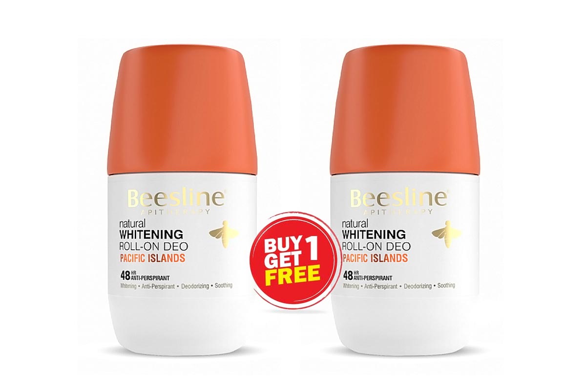 BOX BUY1GET1 BEESLINE DEO ROLL WHITENING PACIFIC ISLANDS 48HR 50ML - Life Care Apotek