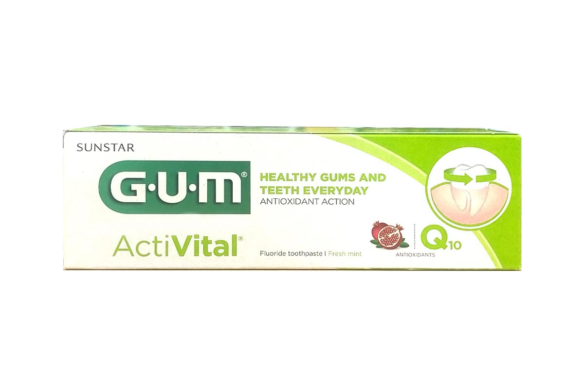 GUM ACTIVITAL TOOTH PASTE MINT AND POMEGRANATE FLAVOR 75 ML - Life Care Apotek