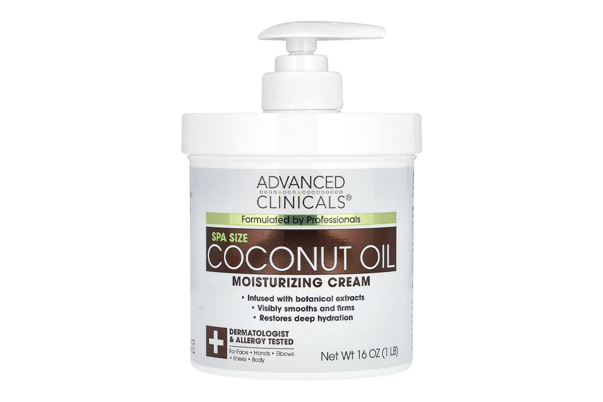 ADVANCED CLINICALS COCONUT OIL MOISTURIZING CREAM 454 GM - Life Care Apotek