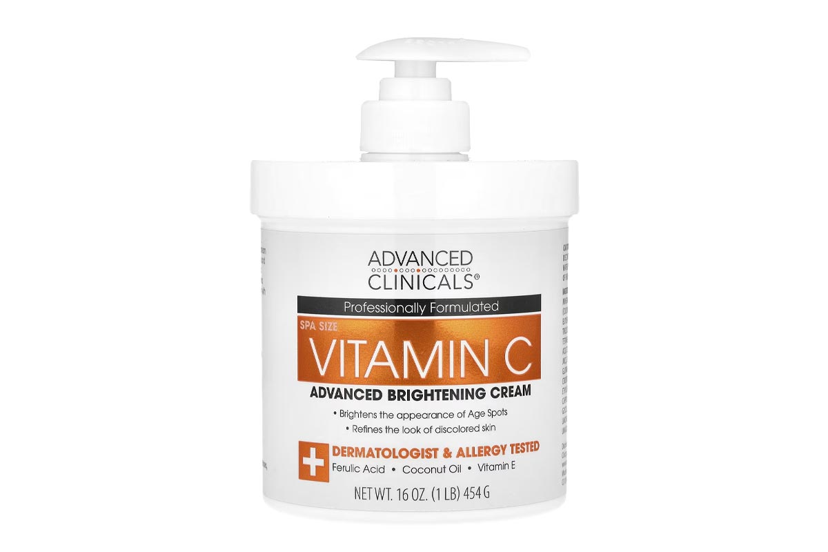 ADVANCED CLINICALS BRIGHTENING VITAMIN C CREAM 454 GM - Life Care Apotek