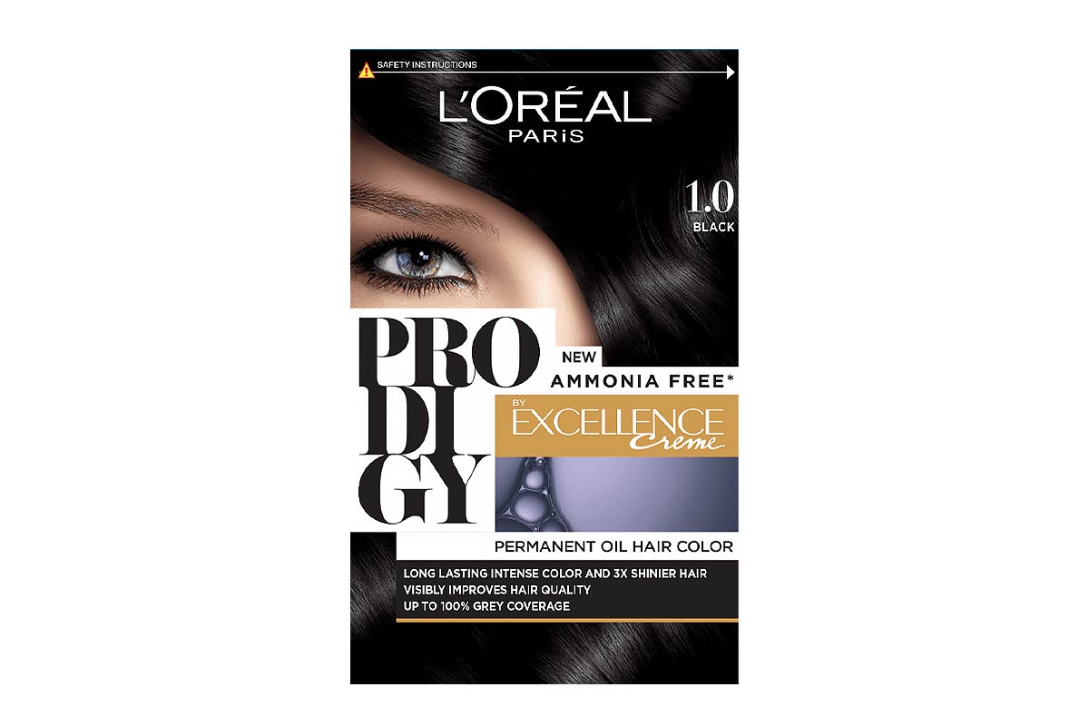 LOREAL PRODIGY EXCELLENCE CREME PERMANENT OIL HAIR COLOR BLACK NO 1 - Life Care Apotek