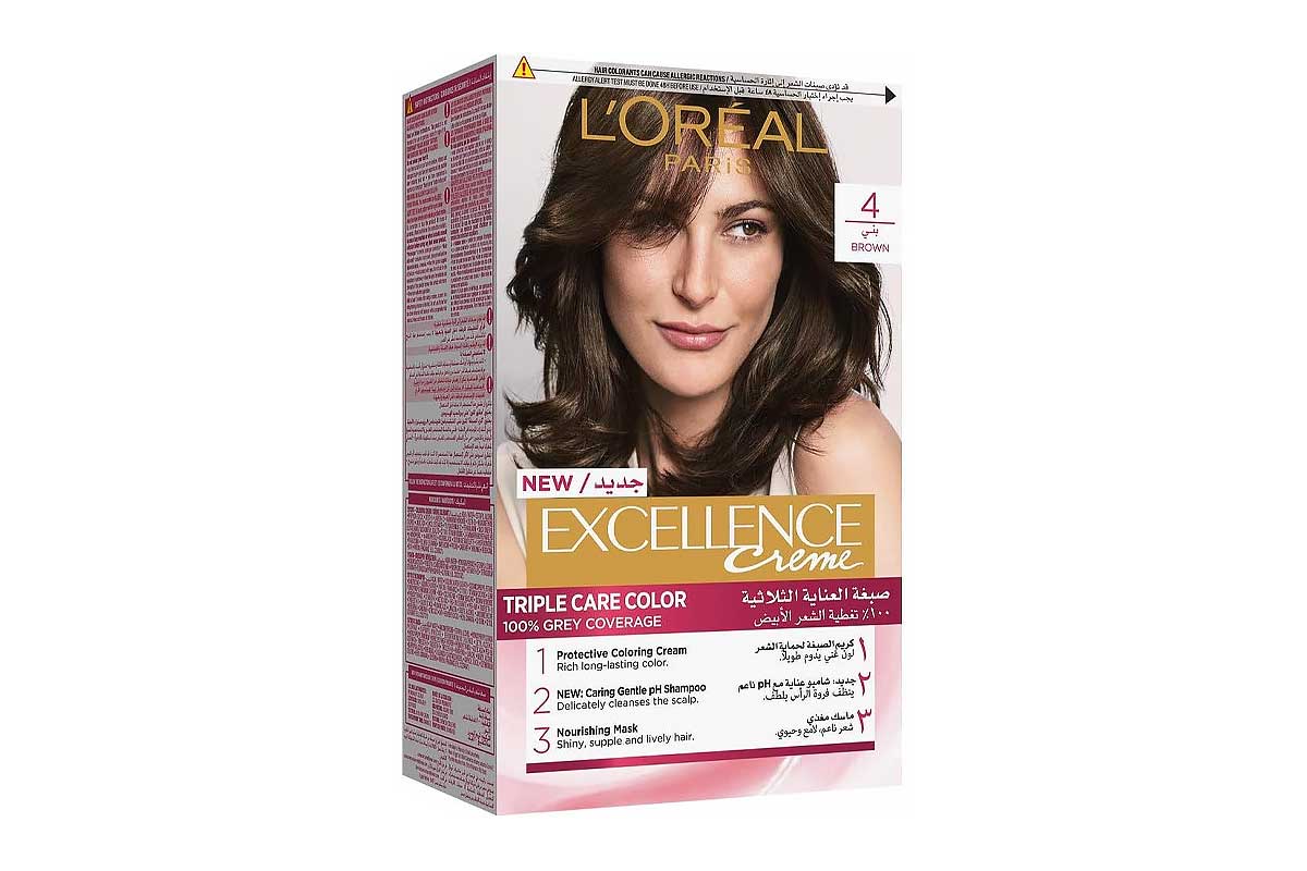 LOREAL EXCELLENCE CREME TRIPLE CARE COLOR BROWN NO 4 - Life Care Apotek