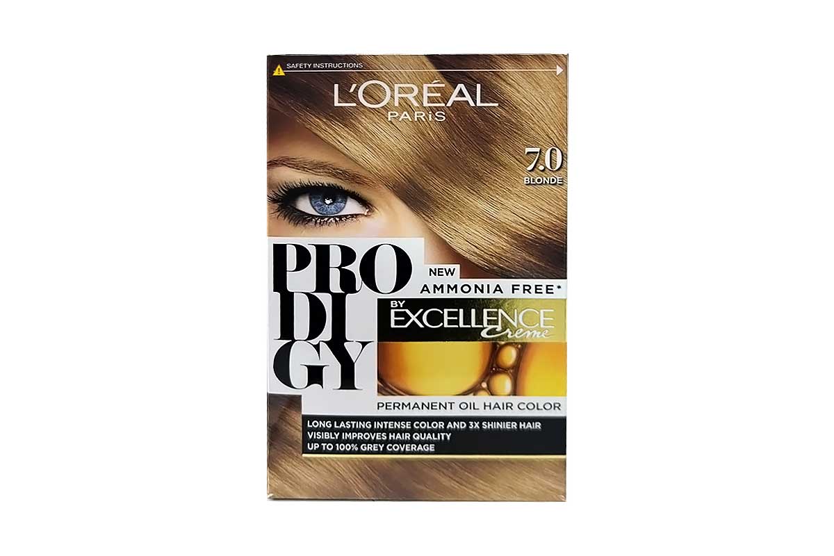 LOREAL PRODIGY EXCELLENCE CREME PERMANENT OIL HAIR COLOR BLONDE NO 7 - Life Care Apotek