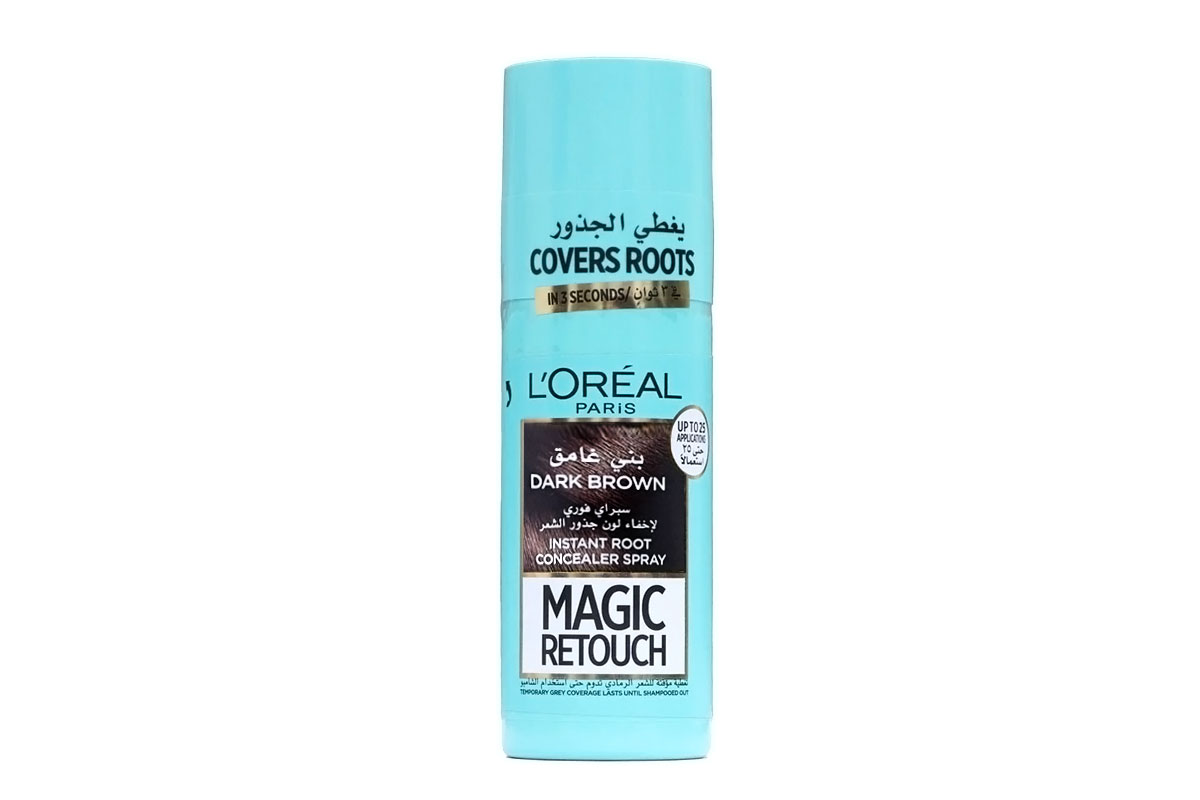 LOREAL MAGIC RETOUCH INSTANT ROOT CONCEALER SPRAY COLOR DARK BROWN 75ML - Life Care Apotek