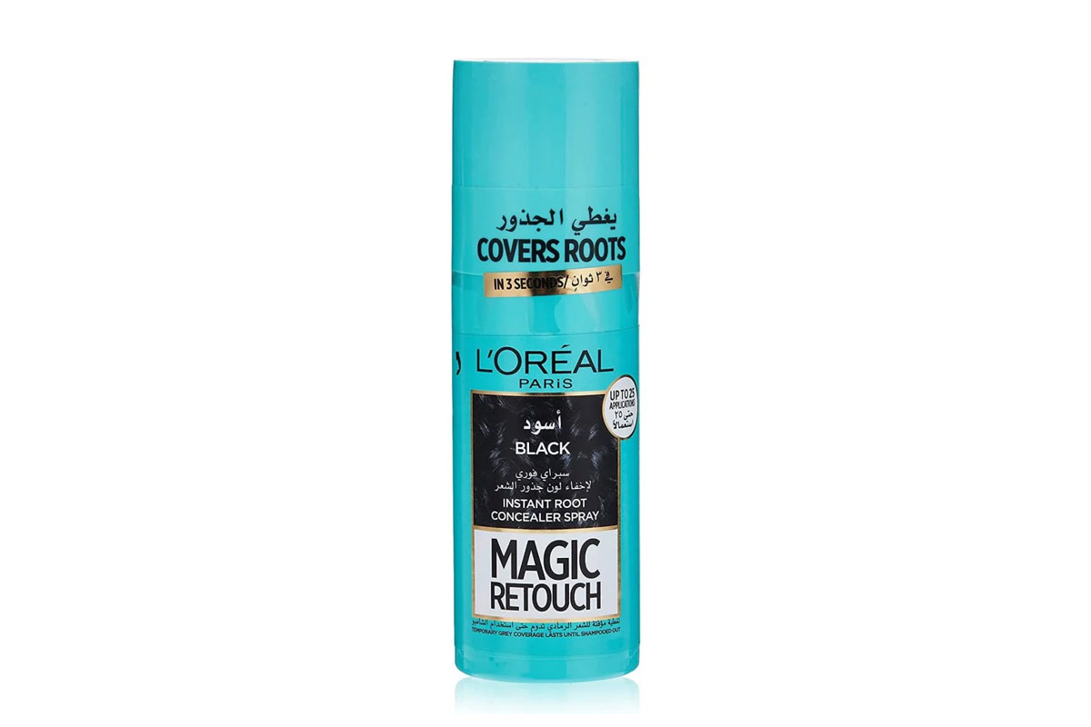 LOREAL MAGIC RETOUCH INSTANT ROOT CONCEALER SPRAY COLOR BLACK 75ML - Life Care Apotek