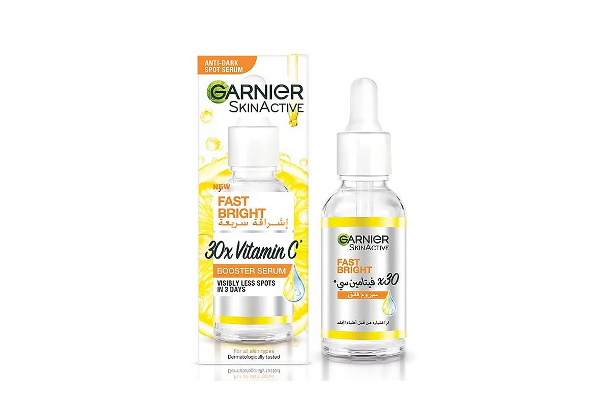 GARNIER SKINACTIVE FAST BRIGHT 30X VITAMIN C BOOSTER SERUM 30ML - Life Care Apotek