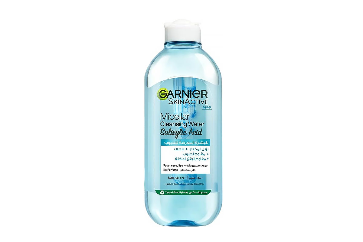 GARNIER SKINACTIVE MICELLAR CLEANSING WAT SALICYLIC ACID 400 ML - Life Care Apotek