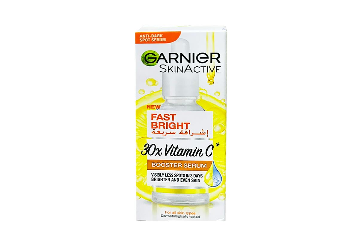 GARNIER SKINACTIVE FAST BRIGHT 30X VITAMIN C BOOSTER SERUM 15 ML - Life Care Apotek