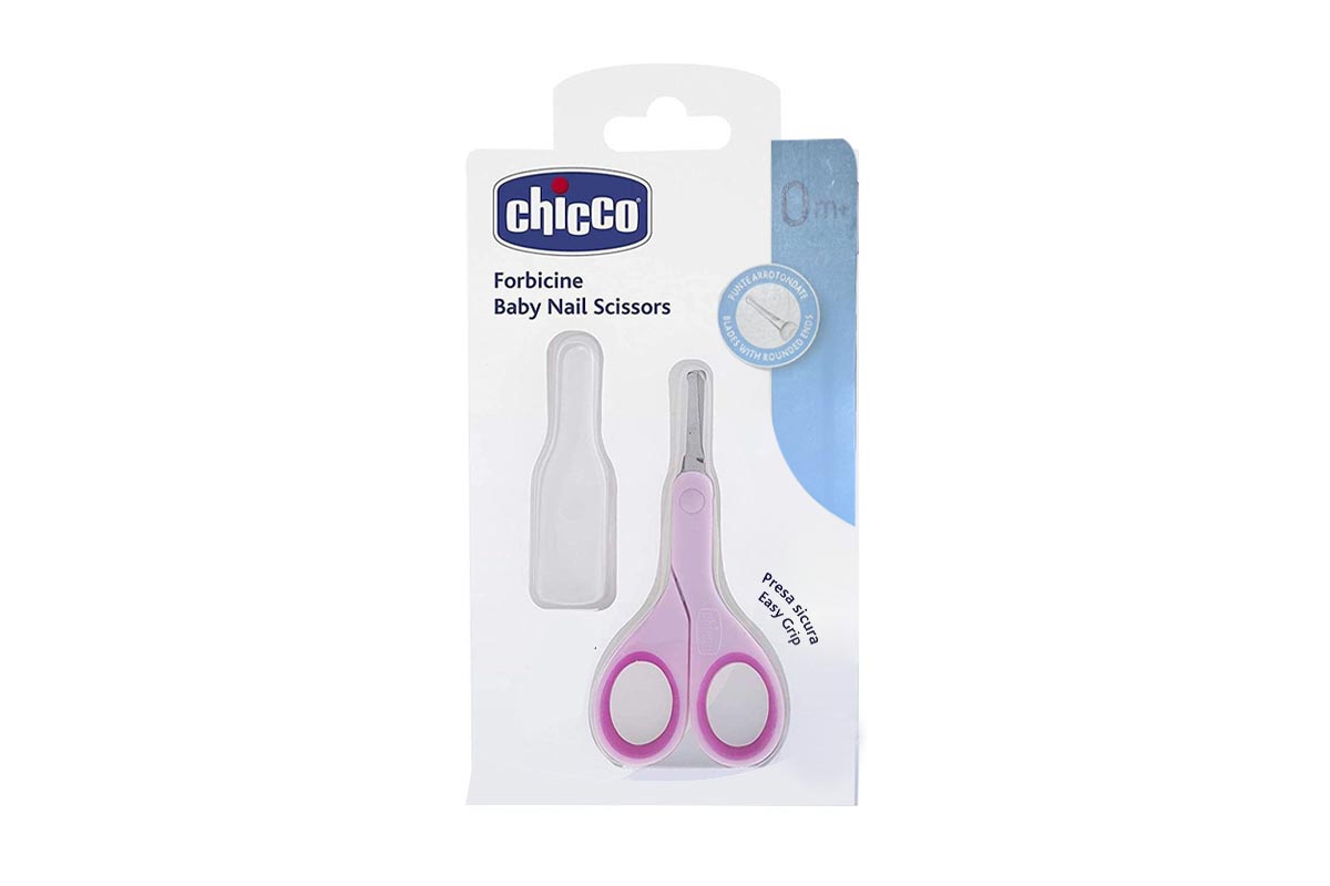 CHICCO FORBICINE BABY NAIL SCISSORS PINK 0 MONTHS PLUS 1 PCS - Life Care Apotek