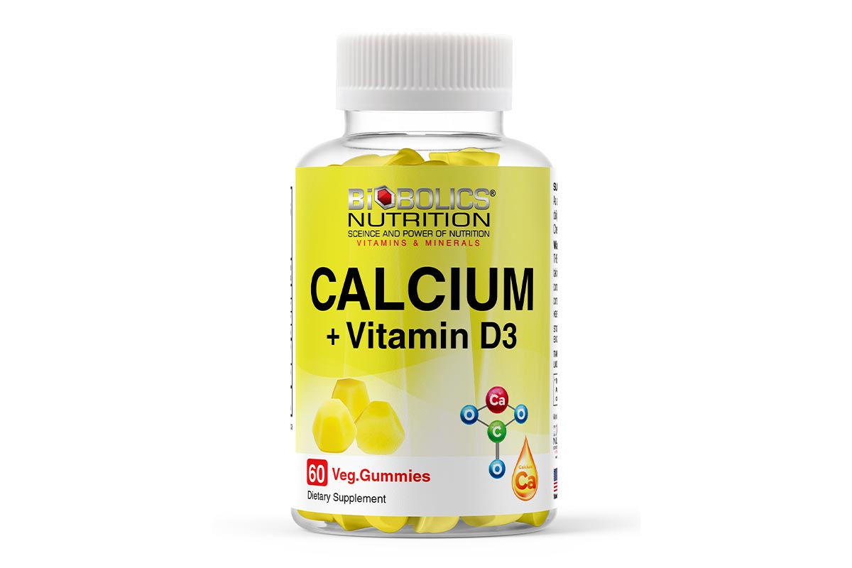 BIOBOLICS CALCIUM PLUS VITAMIN D3 LEMON 60 VEG GUMMIES - Life Care Apotek