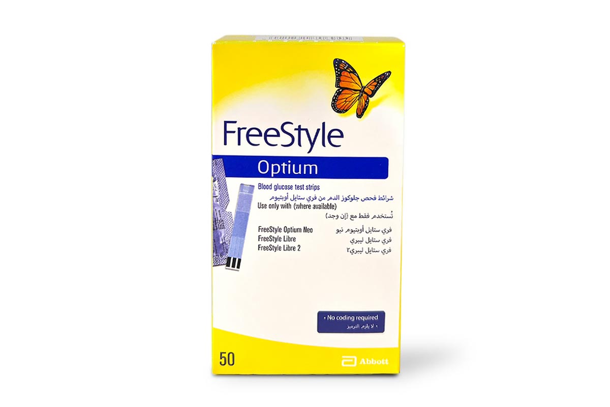 FREESTYLE OPTIUM 50 STRIPS - Life Care Apotek