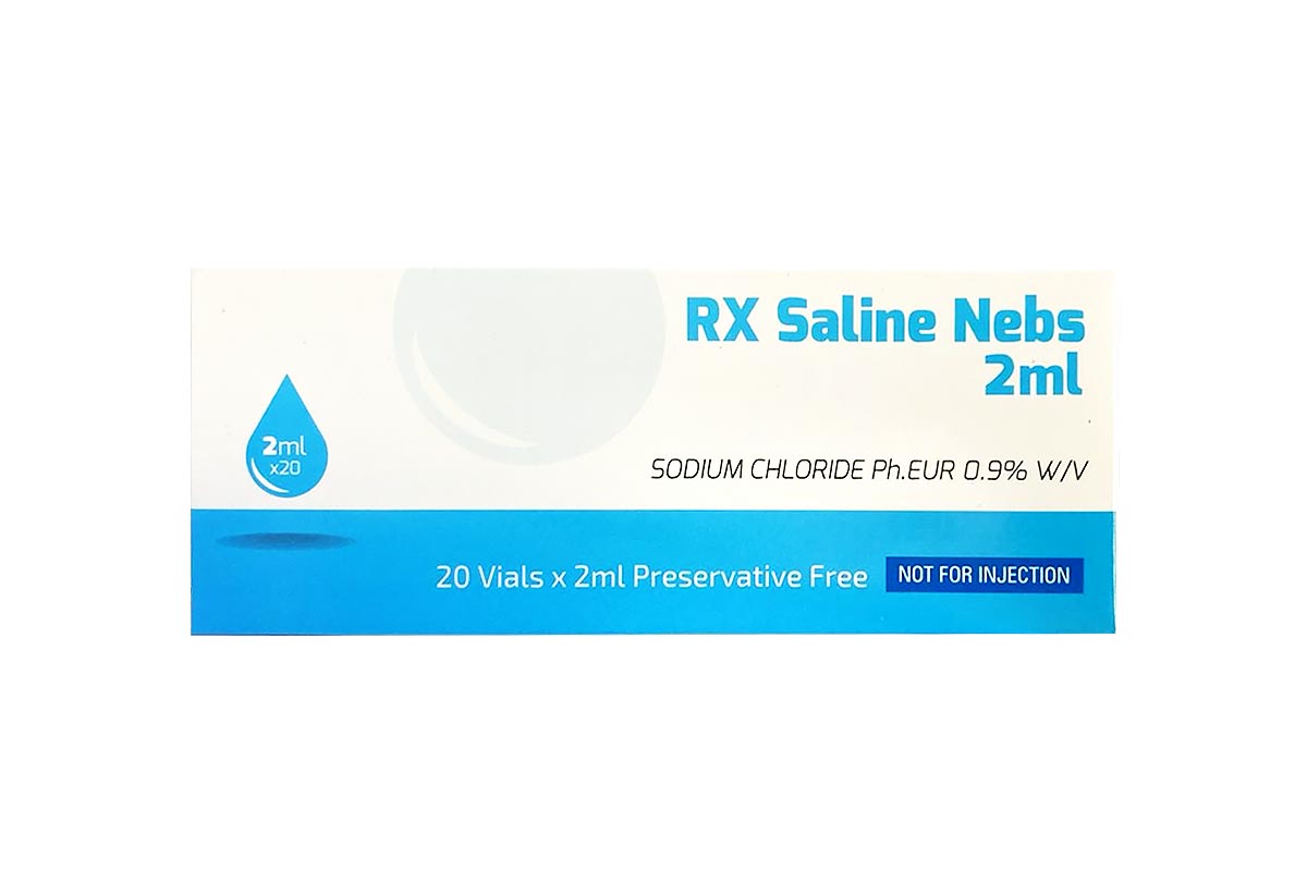 RX SALINE NEBS 2ML 20 PIECES - Life Care Apotek