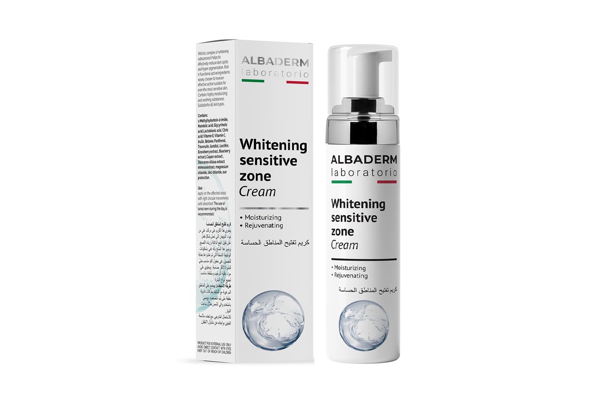 ALBADERM WHITENING SENSITIVE ZONE CREAM 50ML - Life Care Apotek