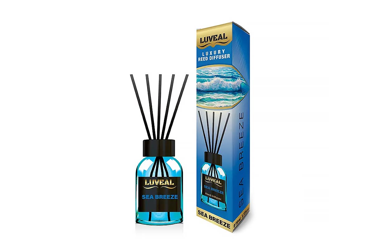 LUVEAL LUXURY REED DIFFUSER SEA BREEZE SCENT 110 ML - Life Care Apotek