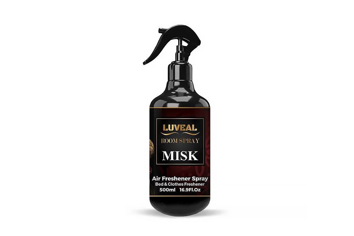 LUVEAL ROOM AIR FRESHENER MISK SCENT SPRAY 500 ML - Life Care Apotek