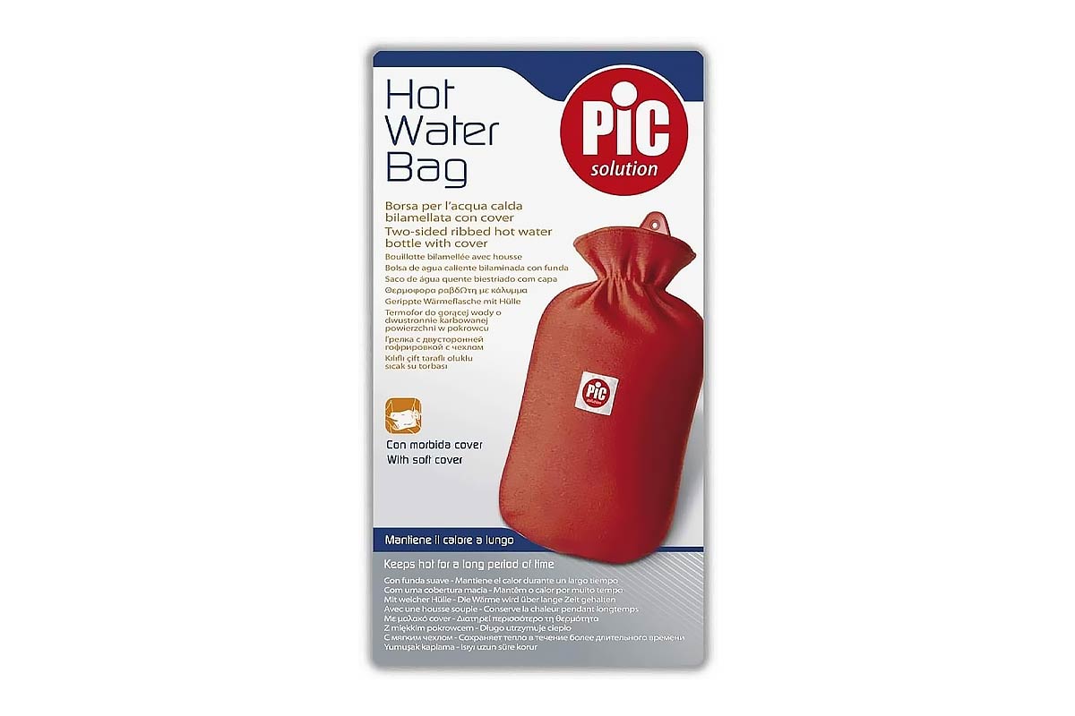 PIC HOT WATER BAG WITH COVER - Life Care Apotek