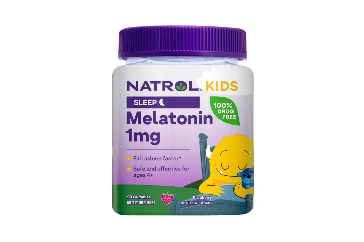 NATROL KIDS SLEEP MELATONIN 1MG RASPBERRY FLAVOR 90 GUMMIES - Life Care Apotek