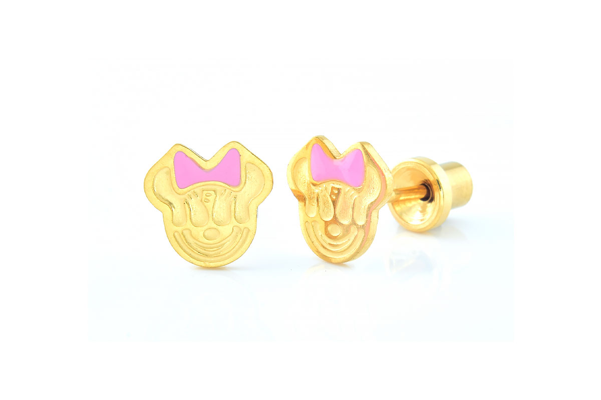 PRIMED EAR PIERCING Q8-025GPH G/P 7MM CARTOON PINK - Life Care Apotek