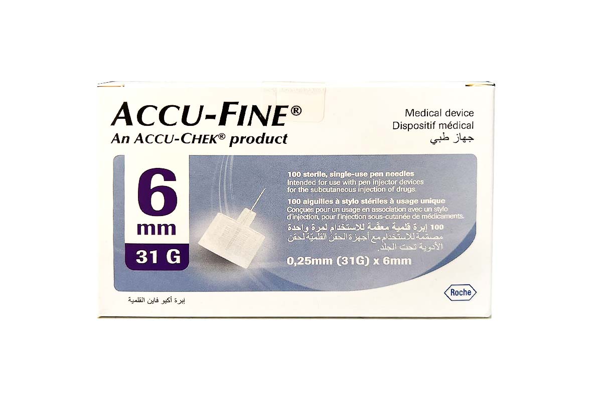 ACCU FINE 6MM 31G 100 NEEDLES - Life Care Apotek