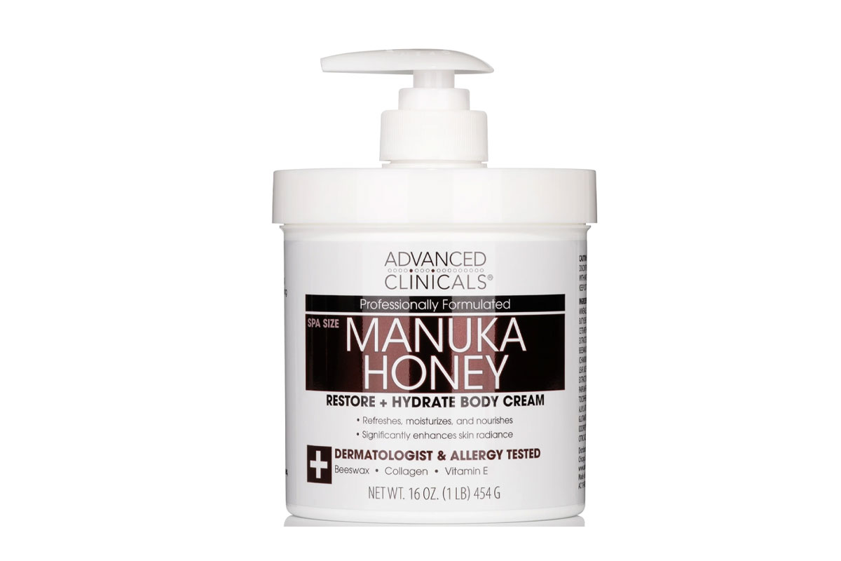 ADVANCED CLINICALS MANUKA HONEY BODY CREAM 454 GM - Life Care Apotek