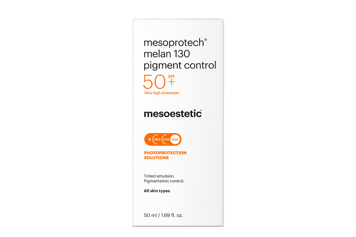 MESOESTETIC MELAN 130 PIGMENT CONTROL ALL SKIN TYPES SPF50 PLUS TINTED 50 ML - Life Care Apotek