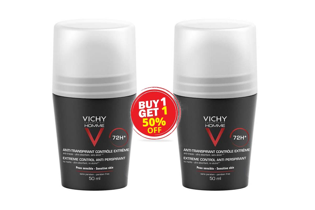 BOX VICHY DEODORANT BUY1GET1 50% OF BLACK 72H 50 ML - Life Care Apotek