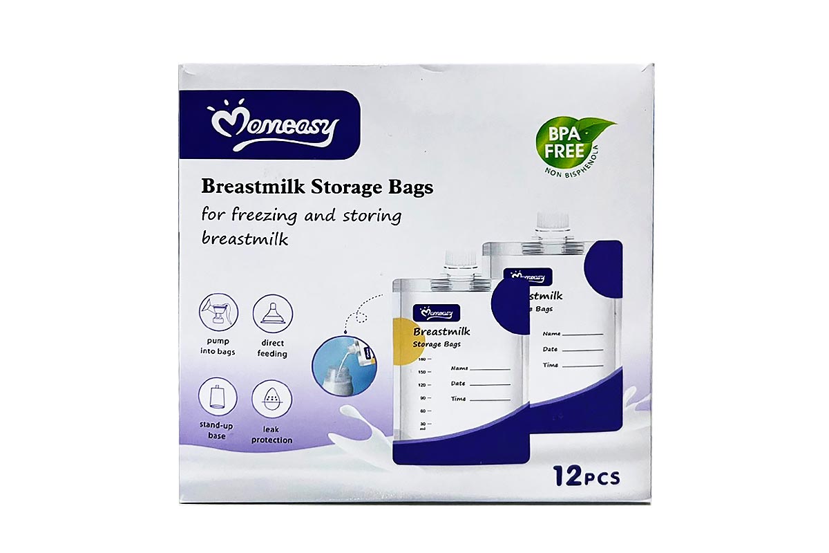 MOMEASY BREASTMILK STORAGE BAGS 12 PCS - Life Care Apotek