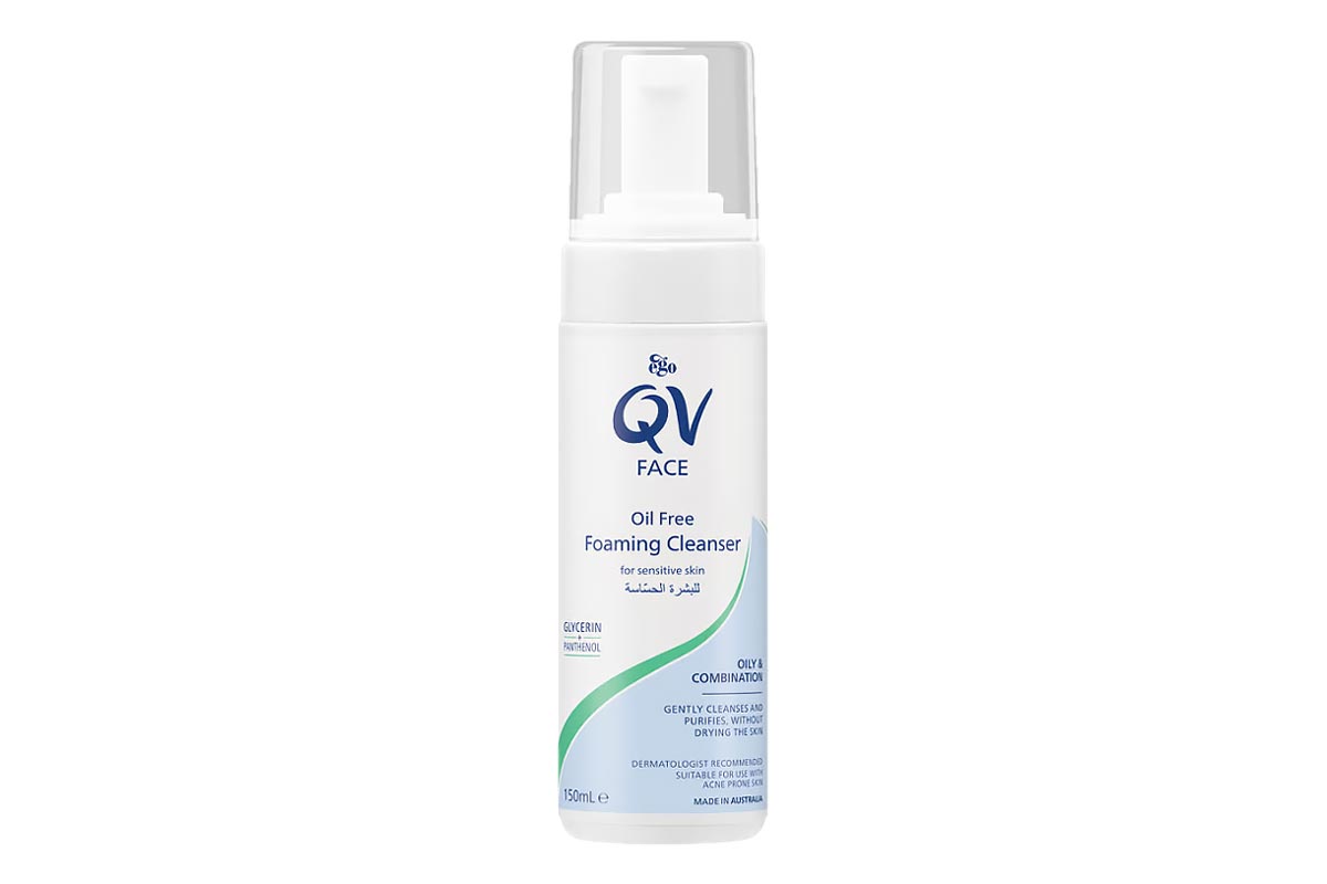 QV FACE OIL FREE FOAMING CLEANSER FOR SENSITIVE SKIN 150 ML - Life Care Apotek