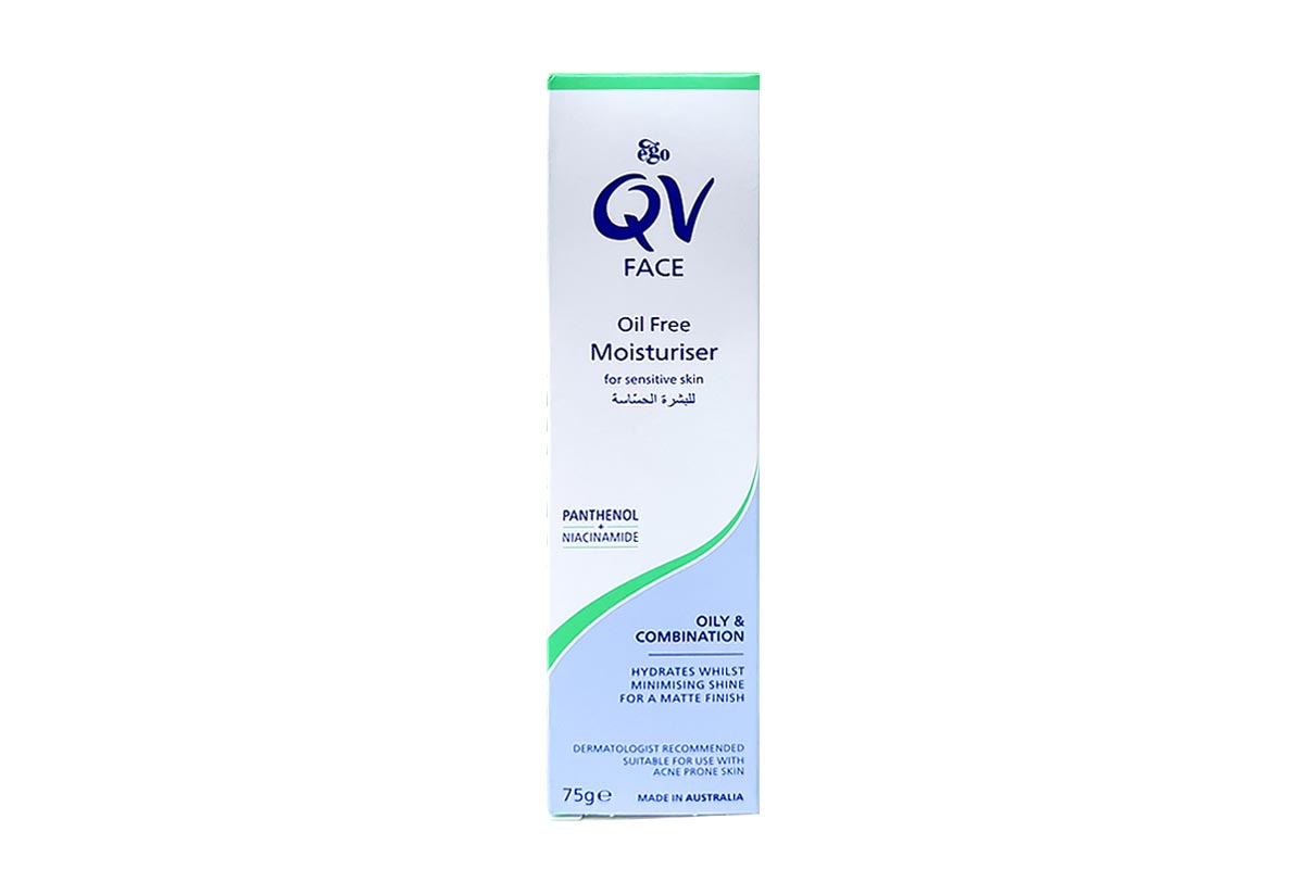 QV FACE OIL FREE MOISTURISER FOR SENSITIVE SKIN 75 G - Life Care Apotek