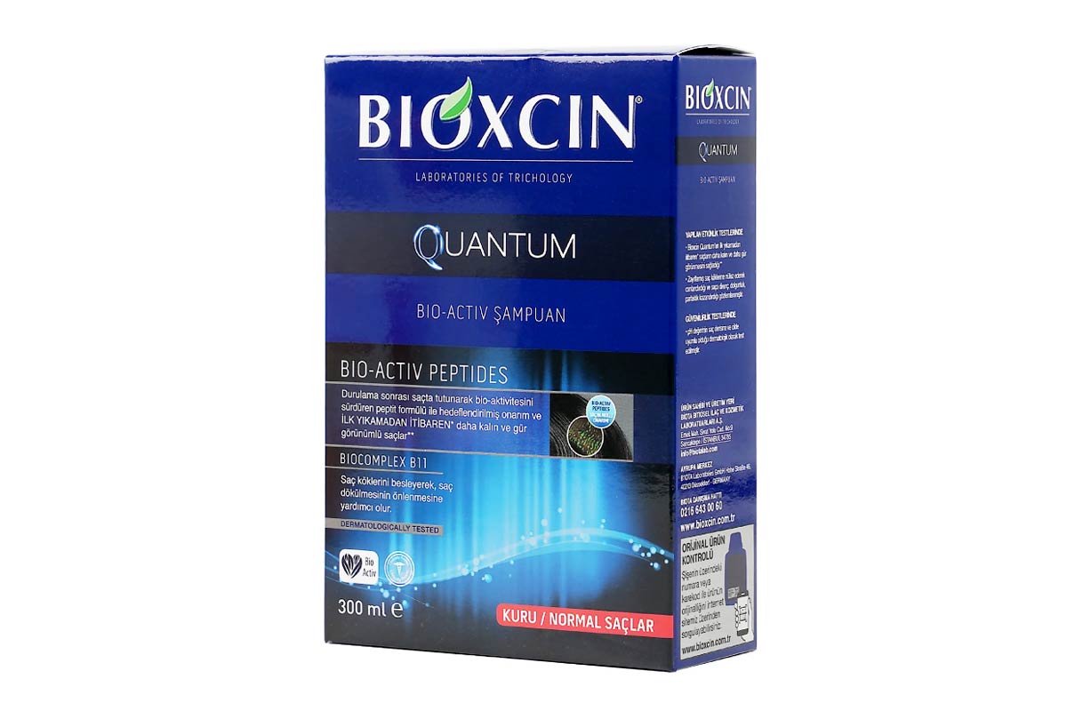 BIOXCIN QUANTUM BIO ACTIV SHAMPOO NORMAL DRY HAIR 300 ML - Life Care Apotek