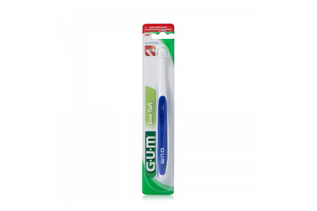 GUM SOFT BRUSH END TUFT TOOTHBRUSH COLOR BLUE 308 N - Life Care Apotek