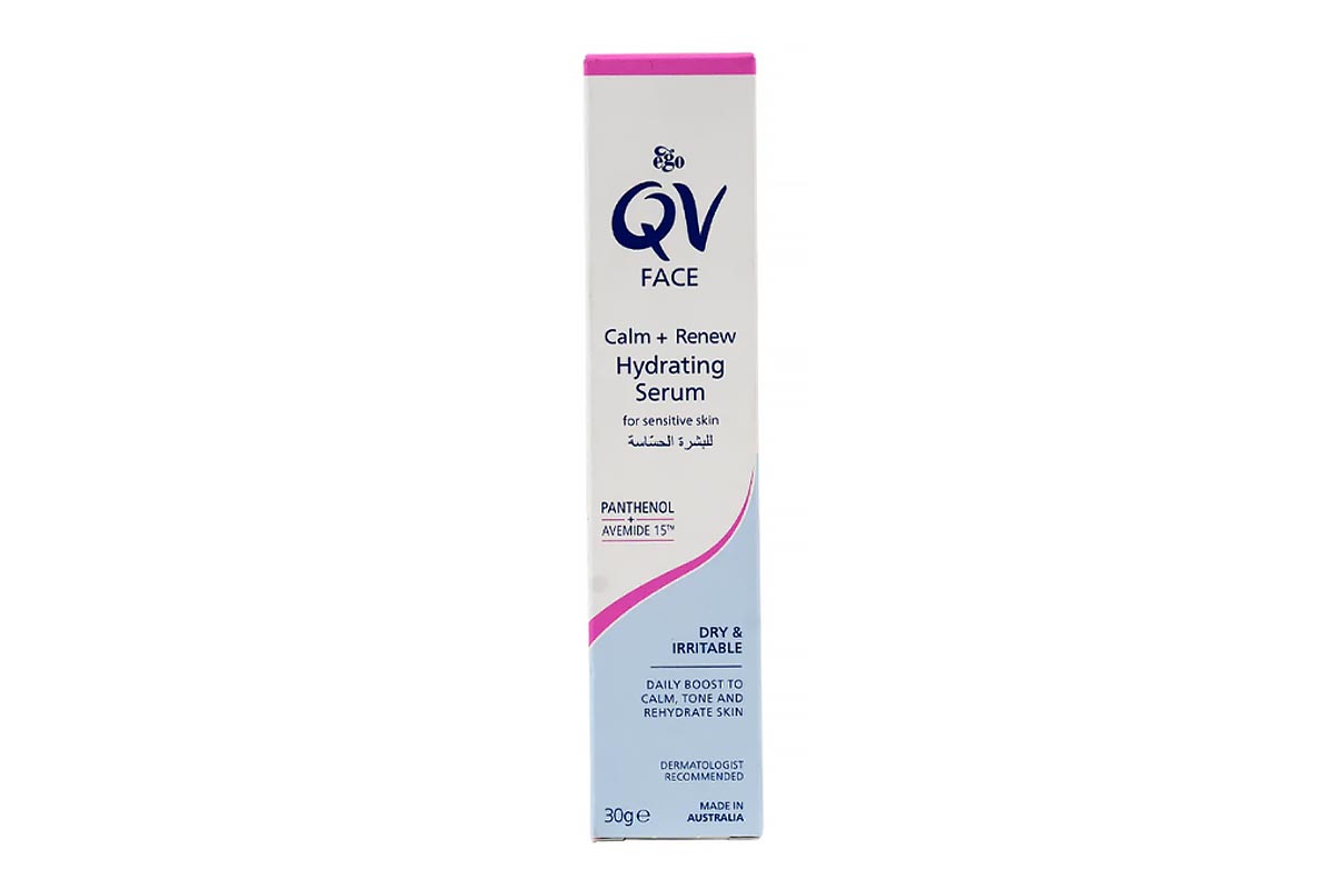 QV FACE CALM PLUS RENEW HYDRATING SERUM FOR SENSITIVE SKIN 30 GM - Life Care Apotek