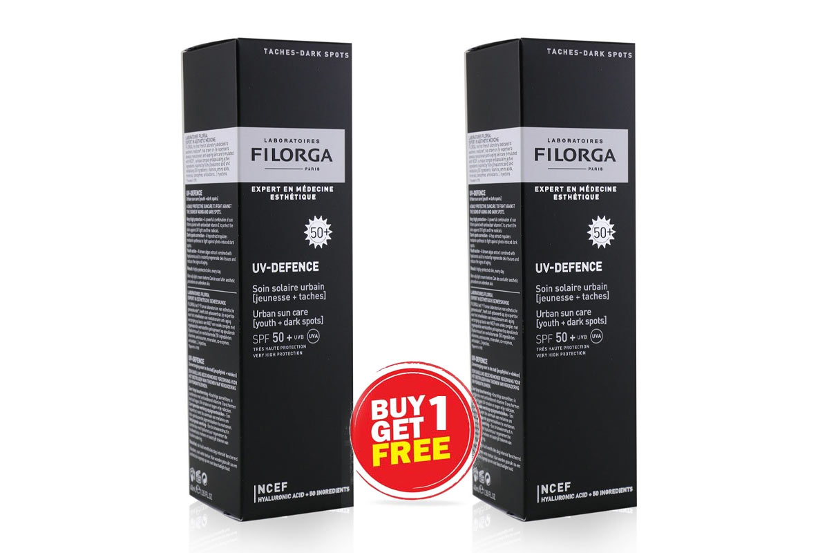 BOX BUY1GET1 FILORGA UV DEFENCE SPF 50 PLUS 40 ML - Life Care Apotek