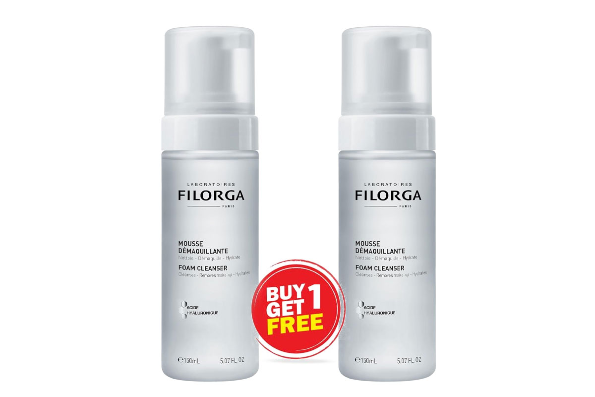 BOX BUY1GET1 FILORGA FOAM CLEANSER MOUSSE DEMAQUILLANTE 150 ML - Life Care Apotek