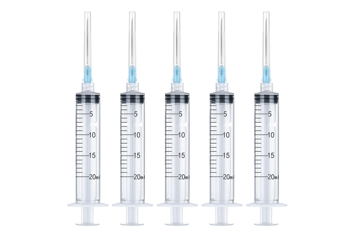 ELDAWLIA STERILE HYPODERMIC SYRINGE 21 G 20 ML 5 PCS - Life Care Apotek