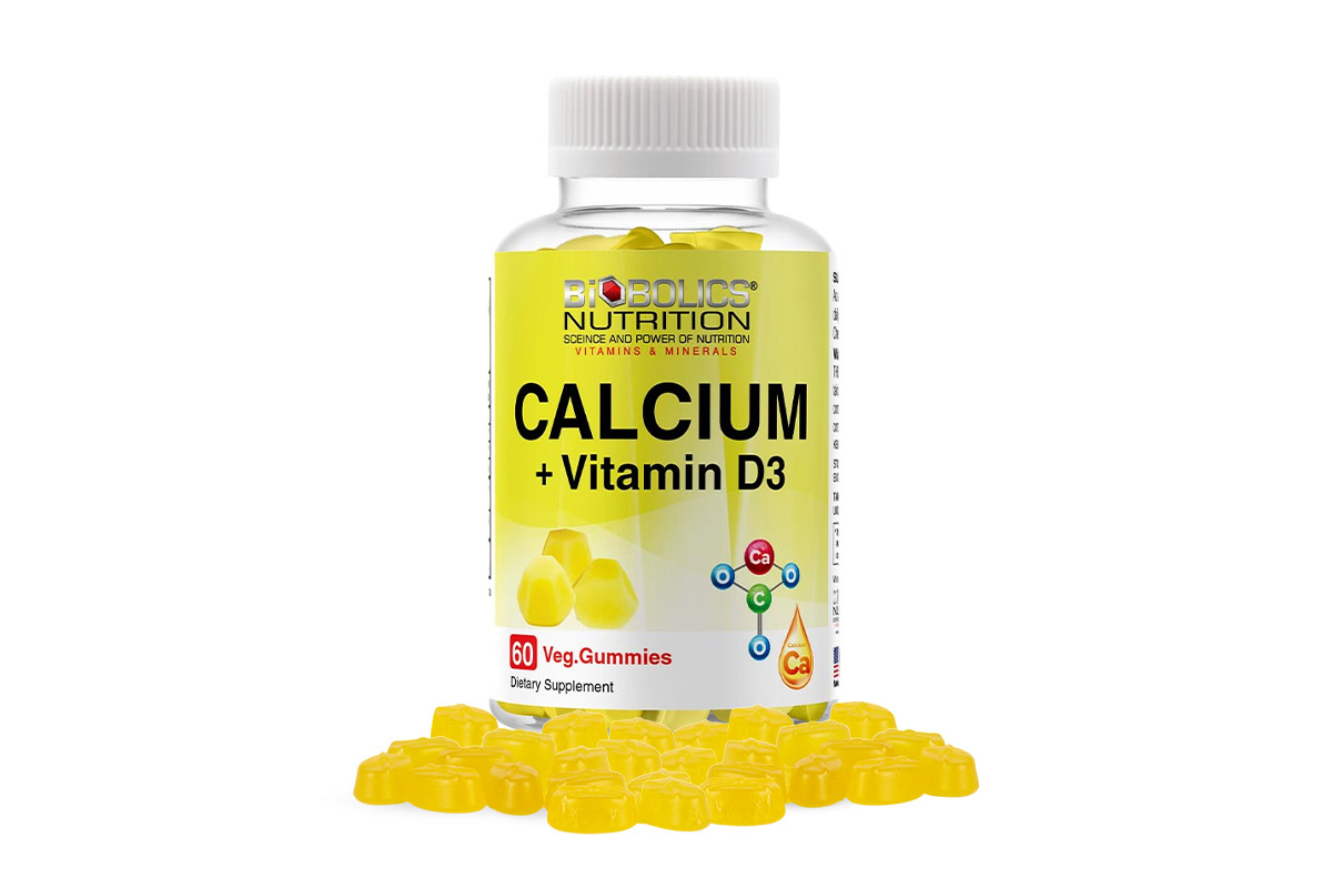 BIOBOLICS CALCIUM PLUS VITAMIN D3 LEMON 60 VEG GUMMIES - Life Care Apotek