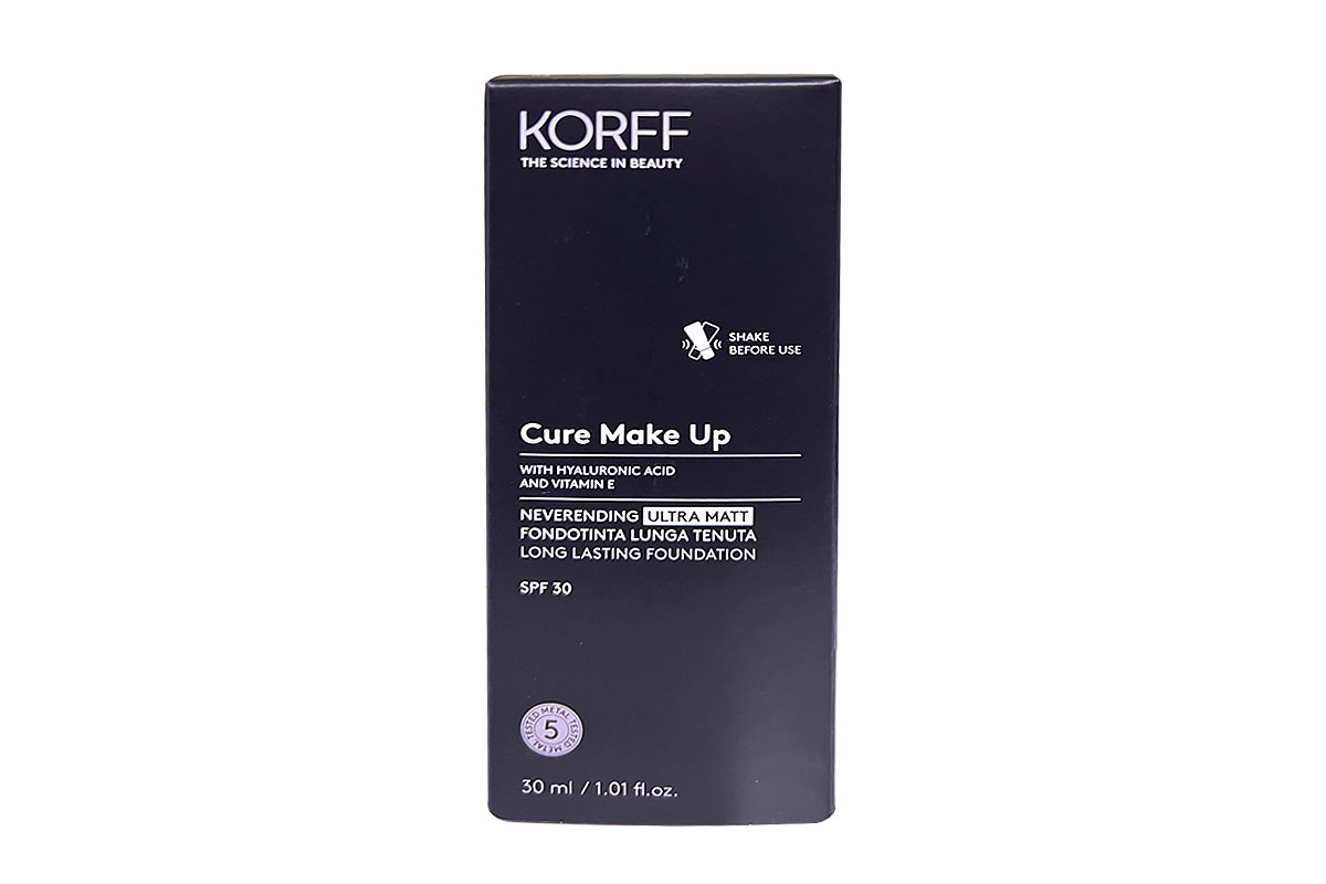 KORFF CURE MAKEUP LONG LASTING FOUNDATION SPF30 - 03 - 30 ML - Life Care Apotek