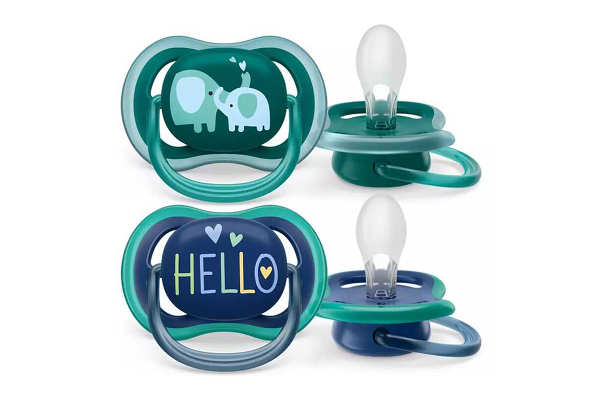 PHILIPS AVENT ULTRA AIR SOOTHER 18 MONTH PLUS BOY HELLO 2 PIECES - Life Care Apotek