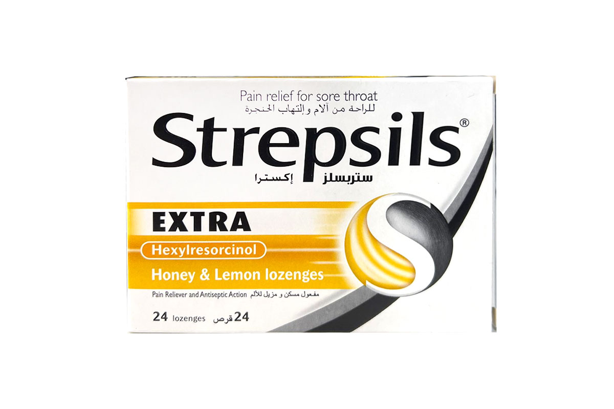 STREPSILS EXTRA HONEY AND LEMON 24 LOZENGES - Life Care Apotek