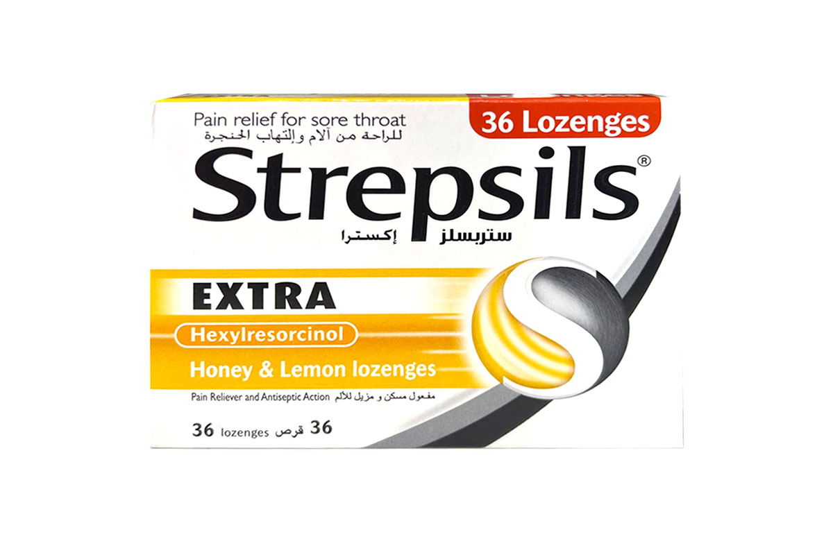 STREPSILS EXTRA HONEY AND LEMON 36 LOZENGES - Life Care Apotek