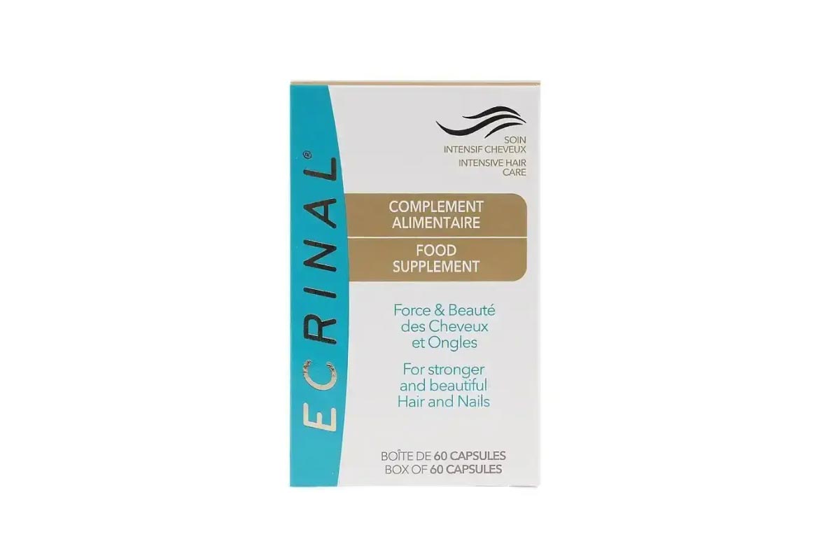 ECRINAL FOR STRONGER AND BEAUTIFUL HAIR AND NAILS 60 CAPSULES - Life Care Apotek