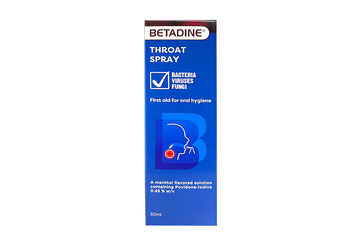 BETADINE SORE THROAT SPRAY 50 ML - Life Care Apotek
