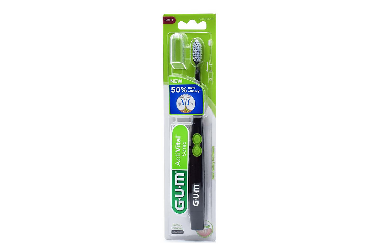 GUM ACTIVITAL SONIC POWER TOOTHBRUSH COLOR BLACK 4100 - Life Care Apotek
