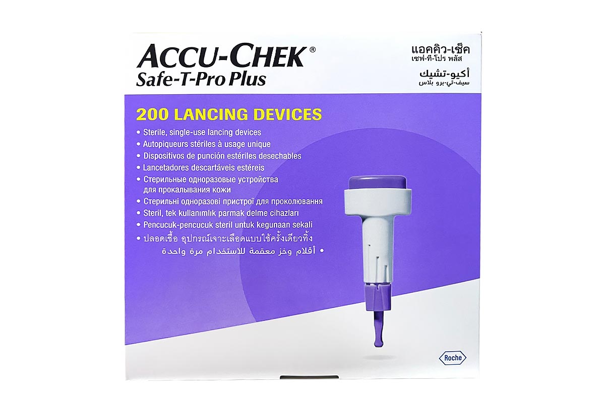 ACCU CHEK SAFE T PRO PLUS 200 LANCETS - Life Care Apotek
