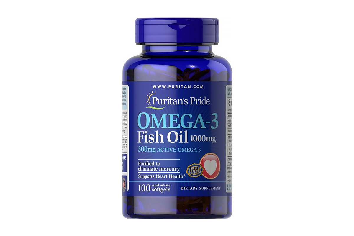 PURITANS PRIDE OMEGA-3 FISH OIL 1000 MG 100 SOFTGELS - Life Care Apotek