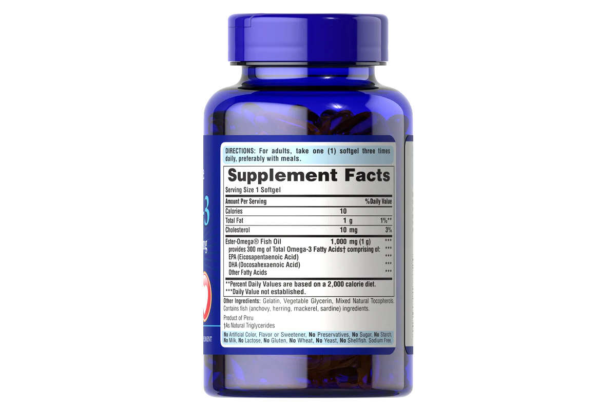 PURITANS PRIDE OMEGA 3 FISH OIL 1000 MG 100 SOFTGELS - Life Care Apotek