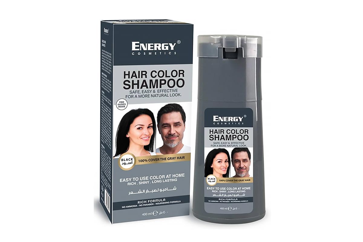 ENERGY HAIR COLOR BLACK SHAMPOO 400 ML - Life Care Apotek
