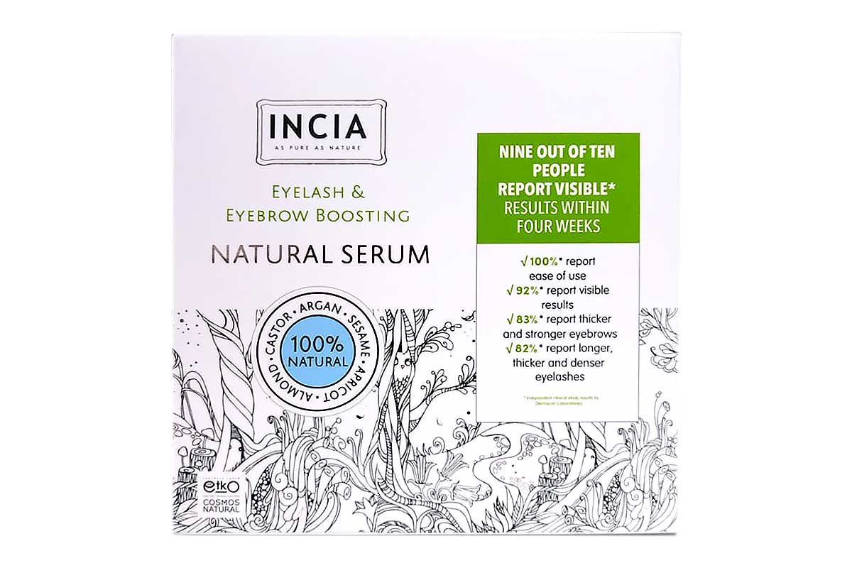 INCIA EYELASH AND EYEBROW BOSSTING NATURAL SERUM 10 ML - Life Care Apotek