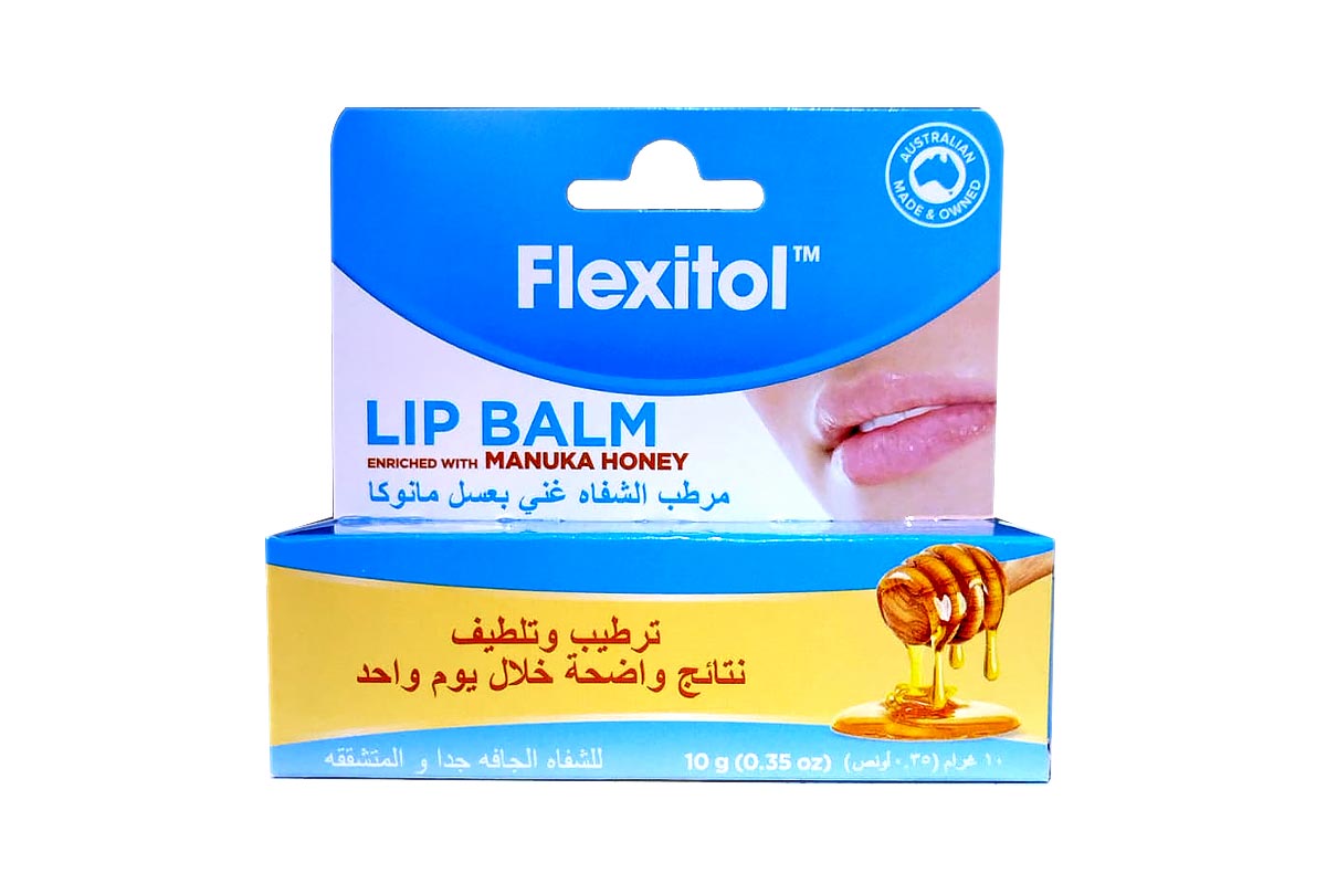 FLEXITOL LIP BALM MANUKA HONEY 10 GM - Life Care Apotek