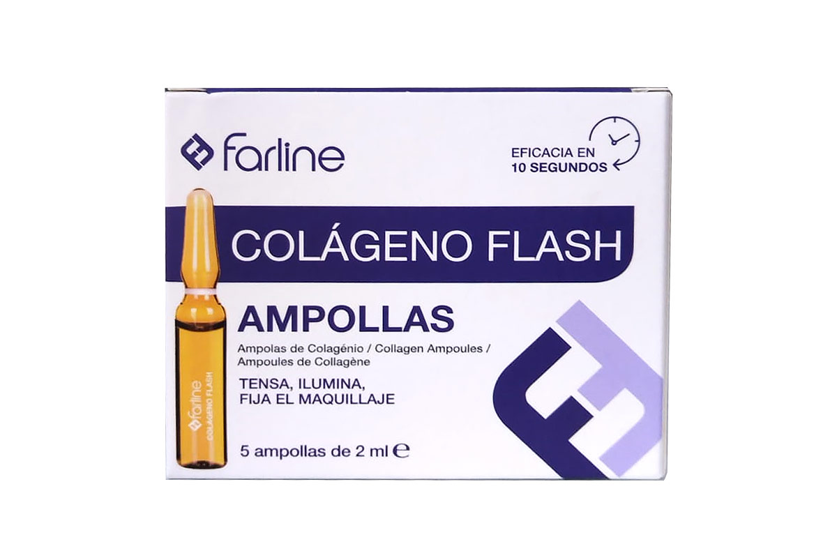 FARLINE COLLAGEN FLASH 2 ML X 5 AMPOLLAS - Life Care Apotek